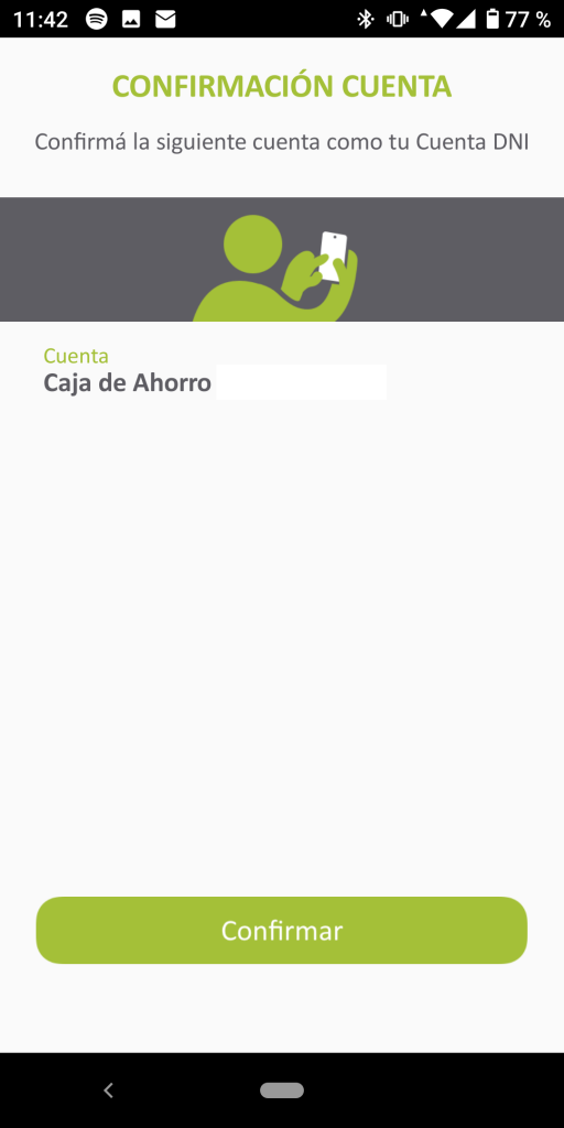 caja de ahorro cuenta dni